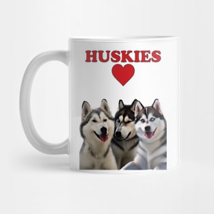 Huskies Love Mug